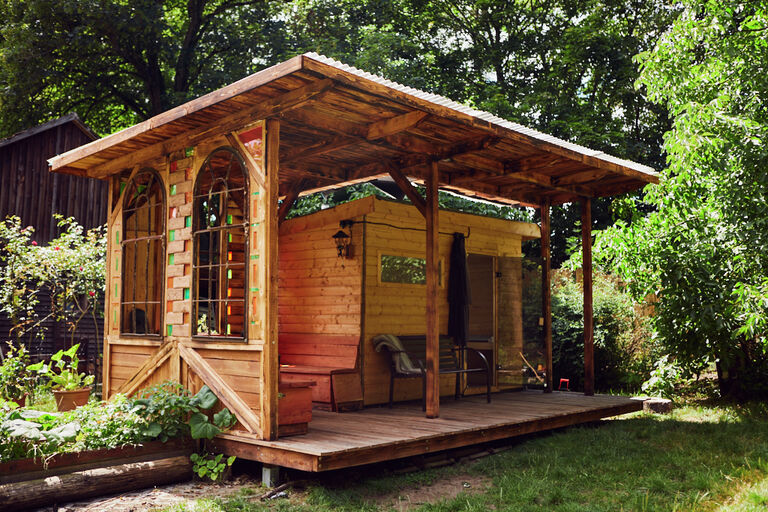 Wald und Sauna bei Maniesh